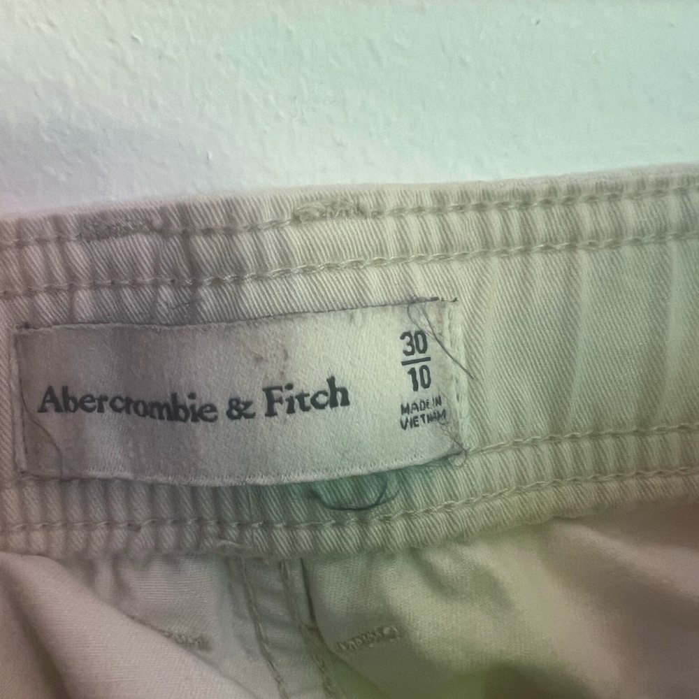 Cream High Rise Cargos - Picture 5 of 5